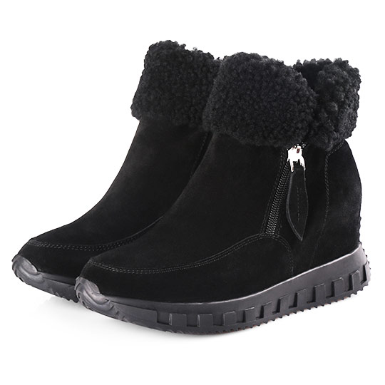 牛麂皮羊毛翻領內增高短靴400156 靴子 | boots|短靴|雪靴|內增高靴|主題 | topic|內增高