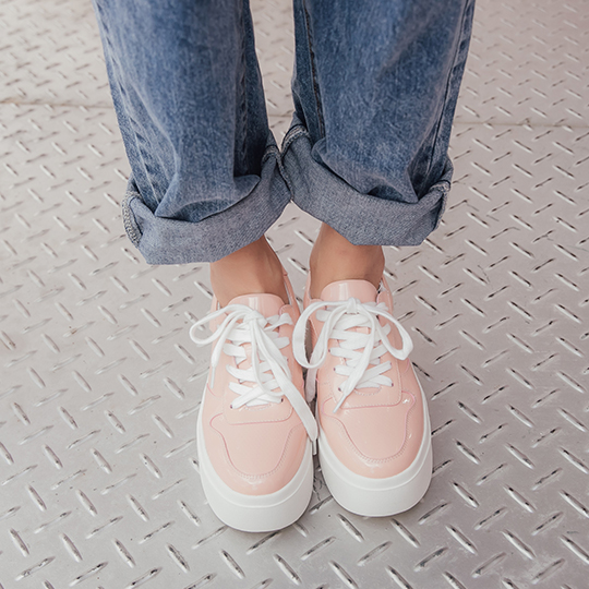幻彩皮質感輕量厚底休閒鞋100380 - 甜美粉, 35 全館商品|休閒鞋 | casual|厚底休閒鞋|主題 | topic|運動風|闆娘莎姊私藏款