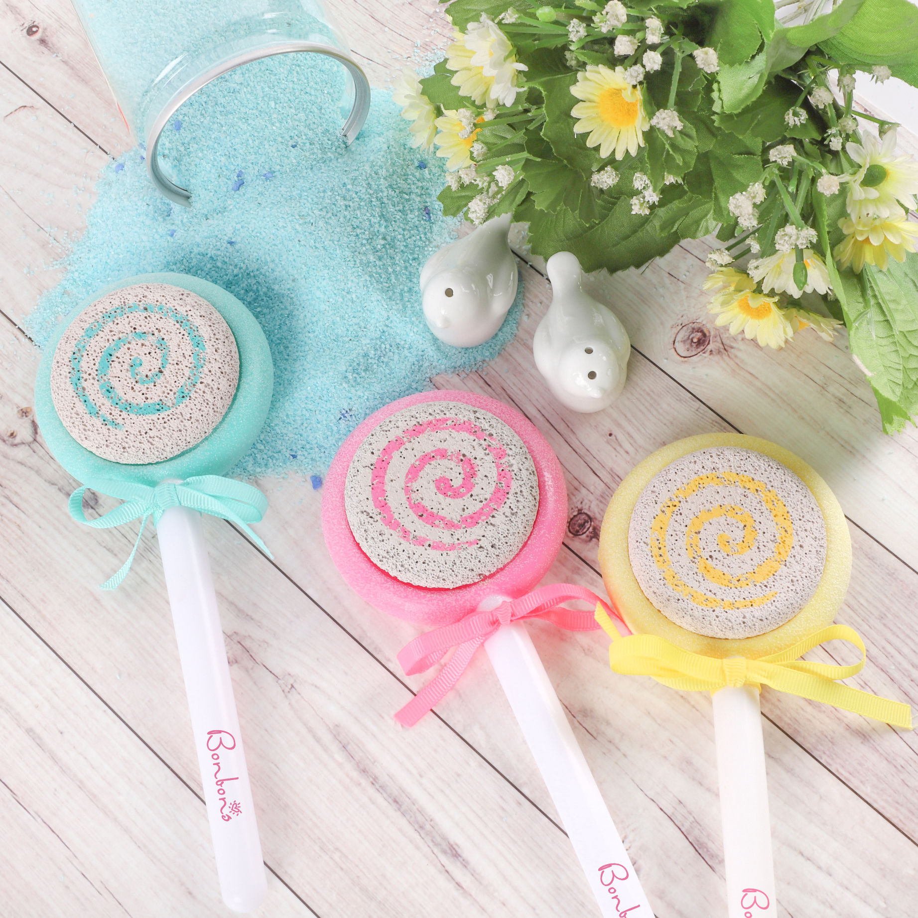 【Bonbons】棒棒糖雙面磨腳石 GS32C04001  (隨機出貨)