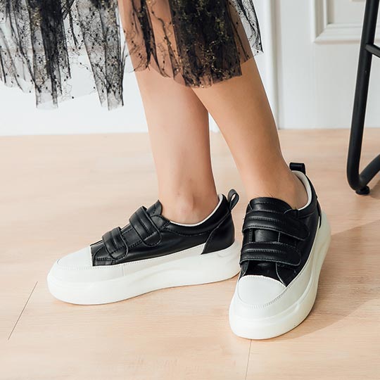 全真皮魔鬼氈輕量休閒鞋 100414 全館商品|休閒鞋 | casual|平底休閒鞋|主題 | topic|運動風