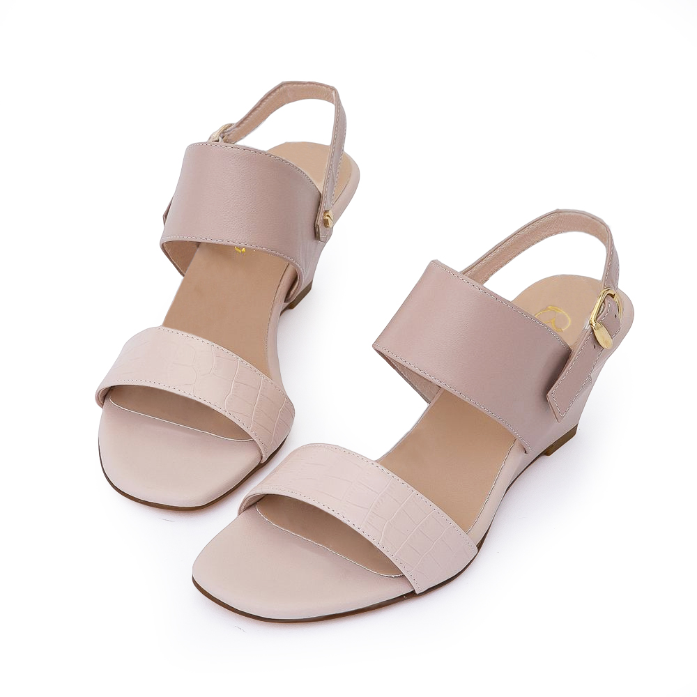 MIT 優雅有形真皮楔型2WAY涼鞋 100459 全館商品|涼鞋 | Sandals|楔型 / 厚底涼鞋