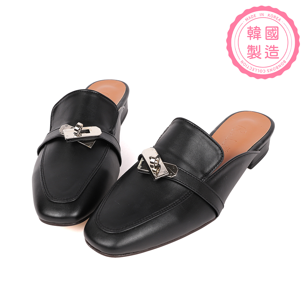 都會時尚鎖釦低跟穆勒鞋 100479 全館商品|最後數量 售完不補|㊣韓國製造✨|涼鞋 | Sandals|平底涼鞋|主題 | topic|穆勒鞋