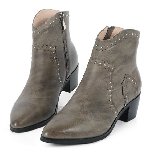 歐美鉚釘西部牛仔粗跟短靴 300384 靴子 | boots|短靴|主題 | topic|闆娘莎姊私藏款|限時活動 | event|本週主打星