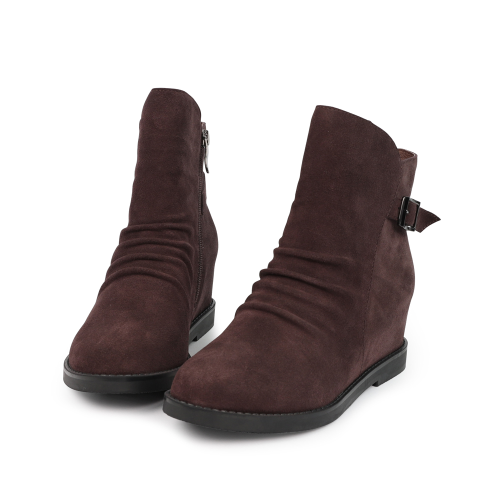 簡約都會全真皮內增高短靴 300414 靴子 | boots|短靴|主題 | topic|內增高