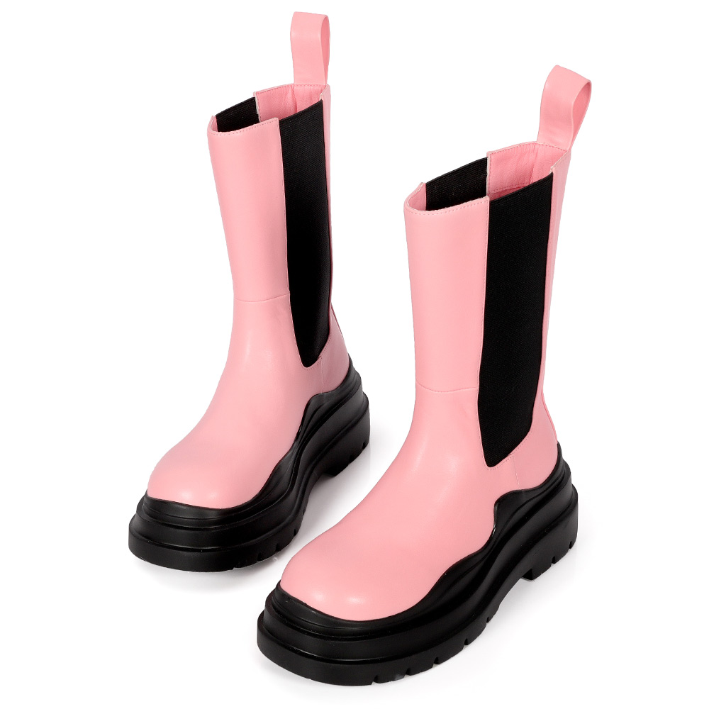 率性態度厚底側鬆緊帶中筒靴 400262 全館商品|靴子 | boots|主題 | topic|闆娘莎姊私藏款