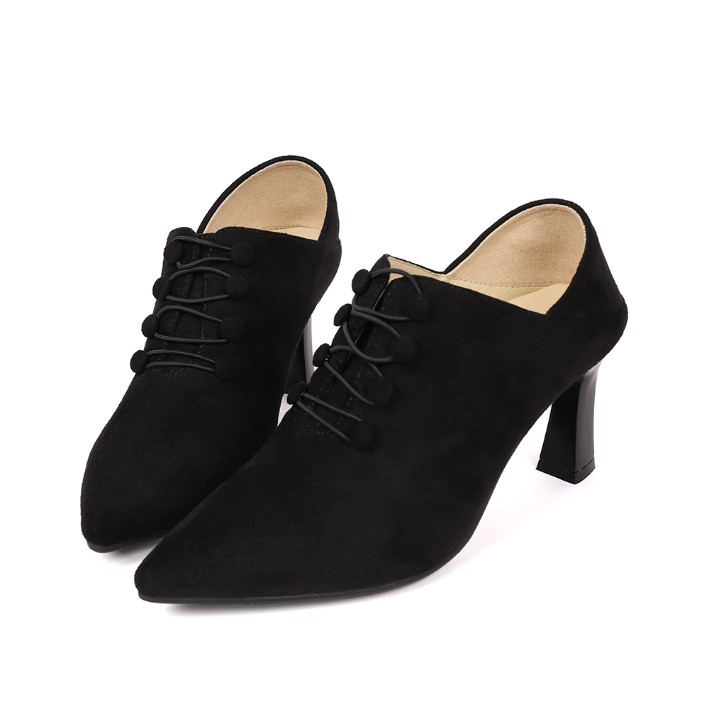 優雅復古2way尖頭絨布踝靴 400335 全館商品|最後數量 售完不補|靴子 | boots|短靴