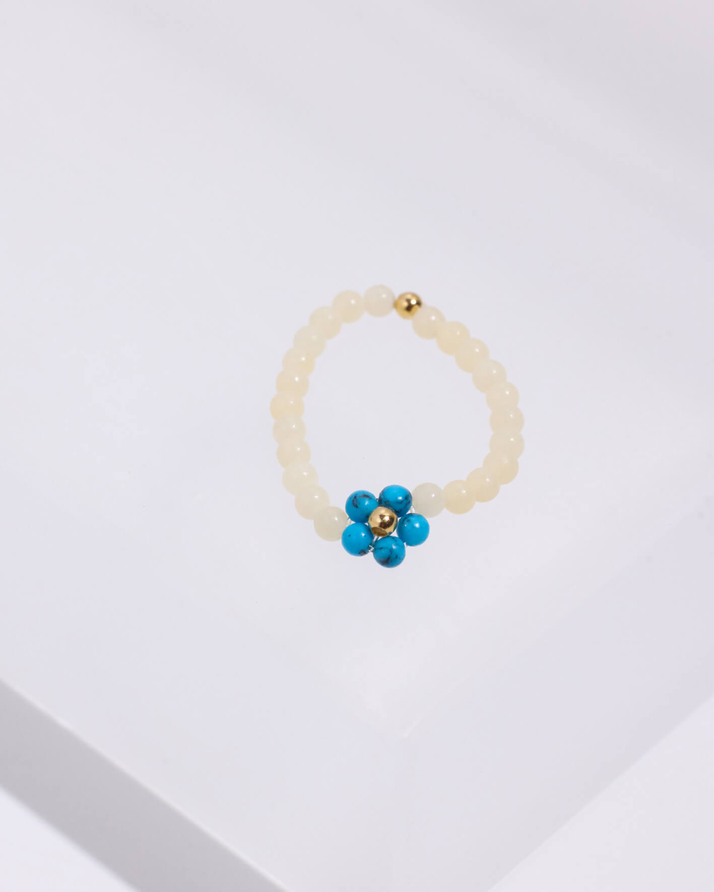 Eco安珂,Eco安珂飾品,韓國飾品,韓國戒指,彈力繩戒指,可調式戒指,花花戒指,珠珠戒指,珠珠彈力戒指