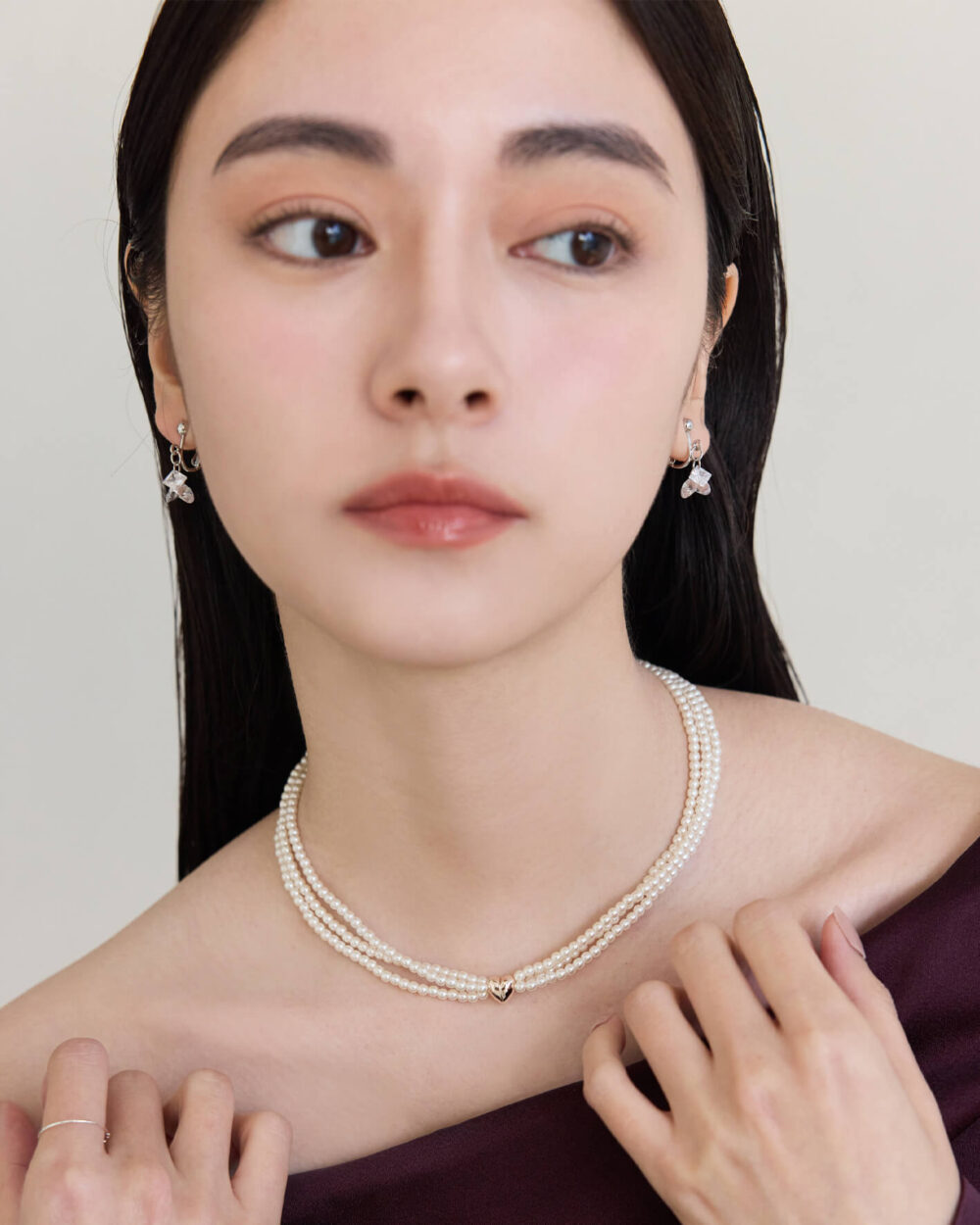 Eco安珂,韓國飾品,韓國項鏈,韓國項鍊,鎖骨項鏈,鎖骨項鍊,珍珠項鍊,珍珠項鏈,淡水珍珠項鍊,磁鐵項鍊,磁吸式項鍊,多圈項鍊