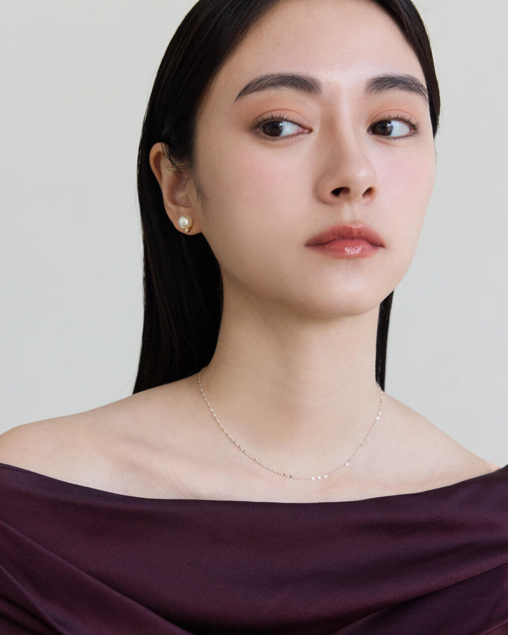 Eco安珂,韓國飾品,韓國項鏈,韓國項鍊,鎖骨項鏈,鎖骨項鍊,磁鐵項鍊,磁吸式項鍊,玫瑰銀項鍊,玫瑰銀
