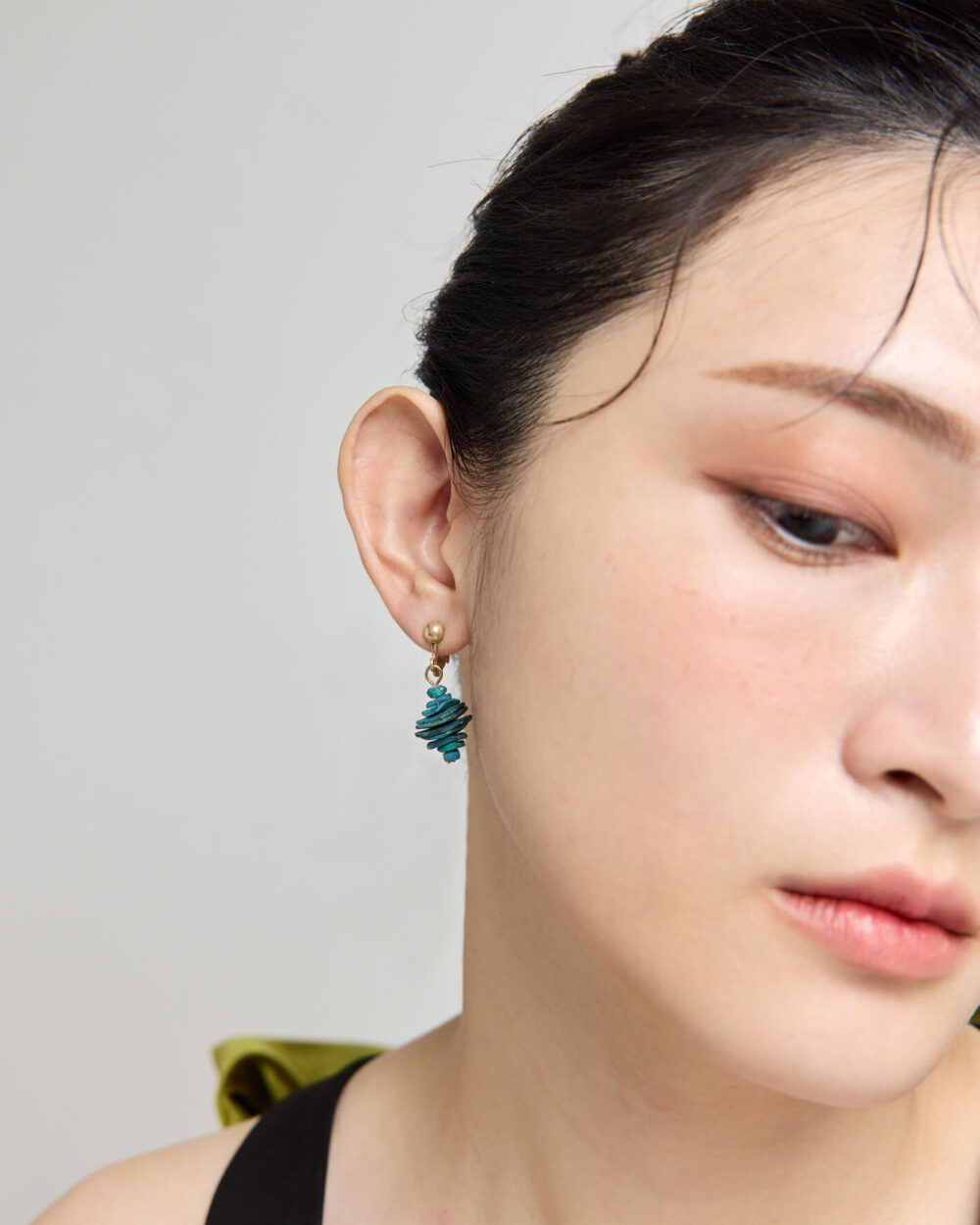 Eco安珂,韓國飾品,韓國耳環,垂墜耳環,韓國垂墜耳環,藍綠色耳環,藍綠色飾品,針式耳環,勾針耳環,螺旋夾耳環,夾式耳環,派對耳環,聖誕飾品,聖誕節耳環,派對飾品,可愛飾品,可愛耳環