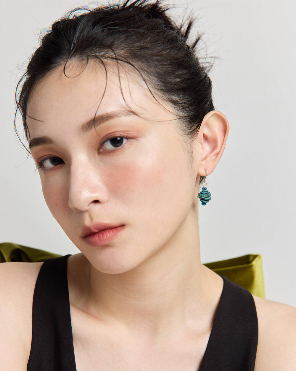 Eco安珂,韓國飾品,韓國耳環,垂墜耳環,韓國垂墜耳環,藍綠色耳環,藍綠色飾品,針式耳環,勾針耳環,螺旋夾耳環,夾式耳環,派對耳環,聖誕飾品,聖誕節耳環,派對飾品,可愛飾品,可愛耳環