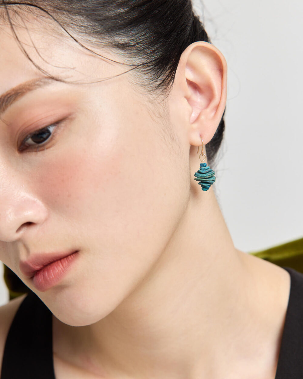 Eco安珂,韓國飾品,韓國耳環,垂墜耳環,韓國垂墜耳環,藍綠色耳環,藍綠色飾品,針式耳環,勾針耳環,螺旋夾耳環,夾式耳環,派對耳環,聖誕飾品,聖誕節耳環,派對飾品,可愛飾品,可愛耳環