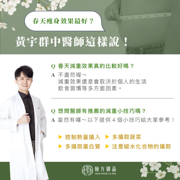 黃宇群醫師破解春天瘦身效果最好迷思!