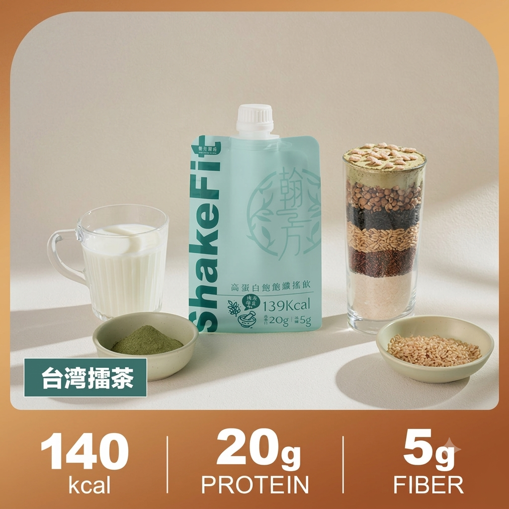 高蛋白饱饱纤摇饮 - Hojicha (台湾焙茶) 【控卡代餐】高蛋白搖搖飲|所有商品