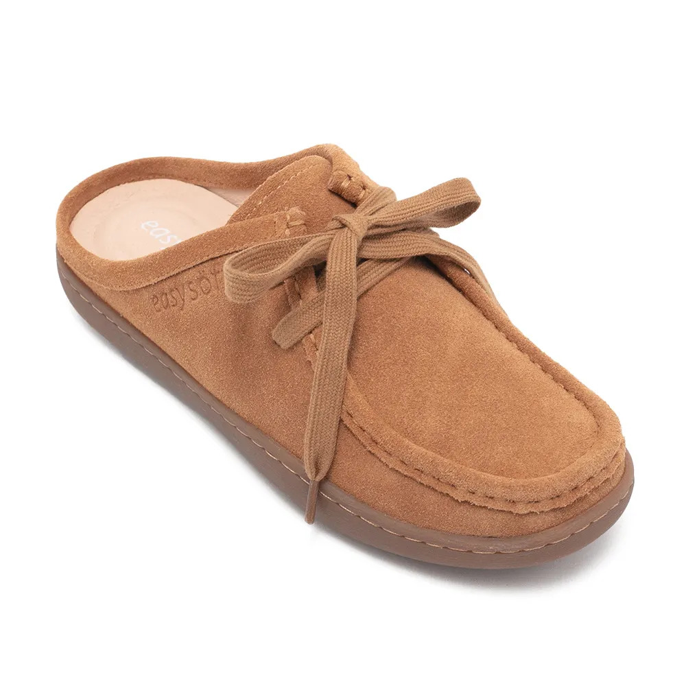 HARITH 麂皮蝴蝶結懶人拖鞋 均一價 $1680|Easy Spirit|easy soft 時尚機能款|SLIP ON 懶人鞋|品牌|easy spirit|款式 STYLE|懶人鞋 Slip On|跟高 Heel Height|平底 0-2 cm