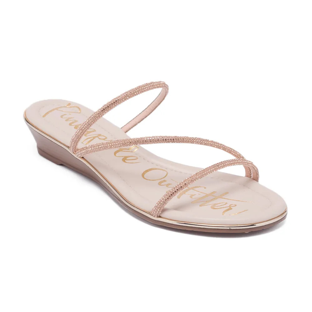 HALLIE 氣質閃耀楔型涼拖鞋 換季出清 990up|均一價 $990|pineapple outfitter|SANDALS 涼鞋|品牌|Pineapple Outfitter|款式 STYLE|涼鞋 Sandals|跟高 Heel Height|低跟 3-4 cm