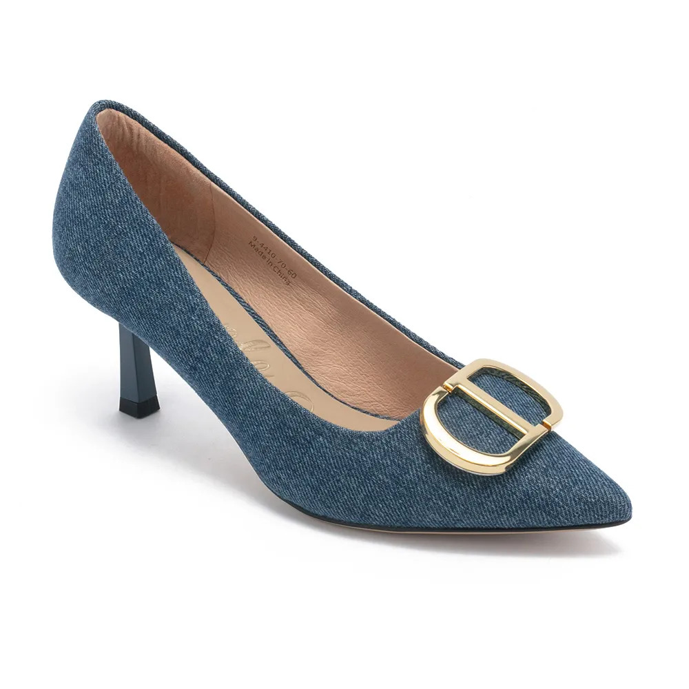 GESINE 真皮壓紋尖頭中跟鞋 - 藍色, 5 pineapple outfitter|HEELS 跟鞋|品牌|Pineapple Outfitter|款式 STYLE|跟鞋 Heels|跟高 Heel Height|中跟 5-7 cm|高跟 8-10 cm