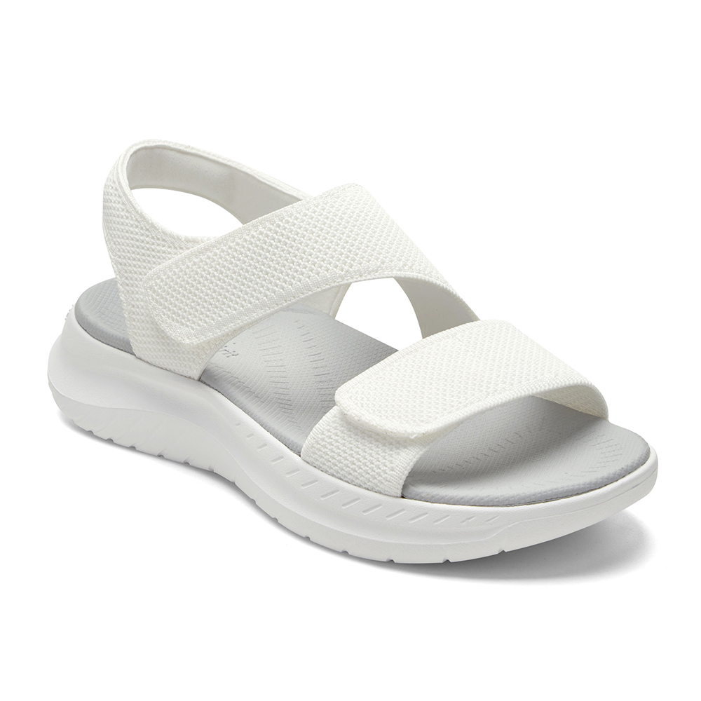 休閒素色輕量涼鞋DREDA2 - 白色, 6 🔵12 MAR.|季別|PO.ES-26SS|👠👜雙週新品 | 週四上新|Easy Spirit|SANDALS 涼鞋|品牌|easy spirit|款式 STYLE|涼鞋 Sandals|跟高 Heel Height|低跟 3-4 cm