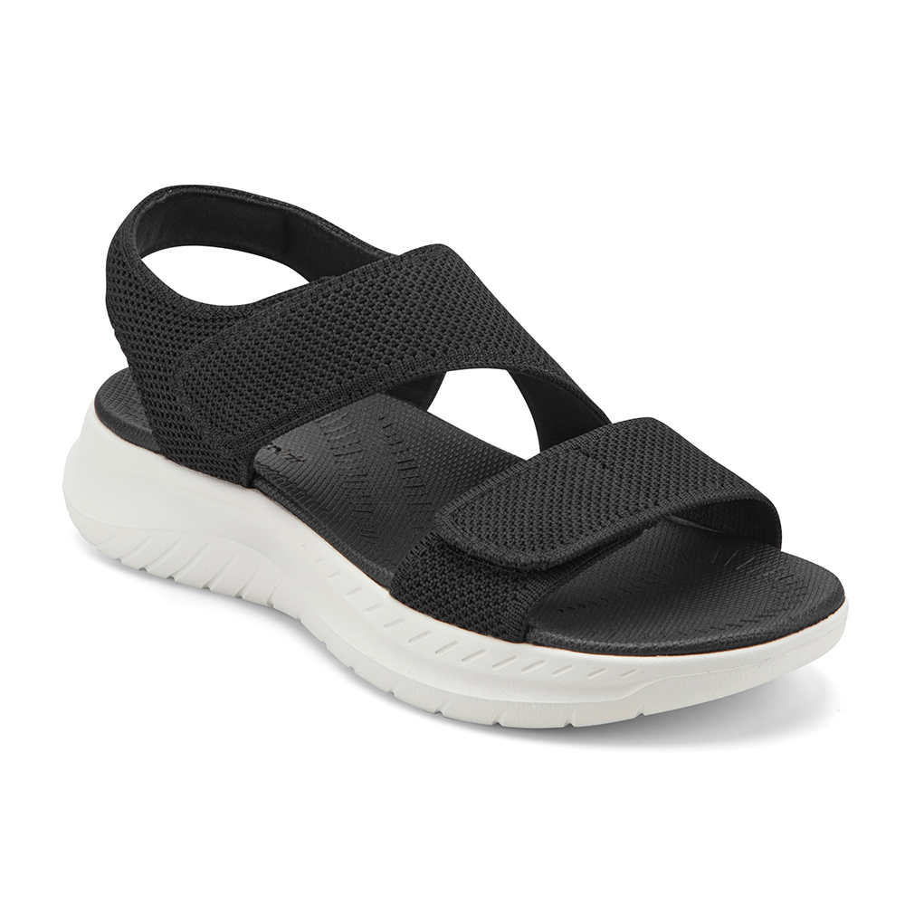 休閒素色輕量涼鞋DREDA2 - 黑色, 6 🔵12 MAR.|季別|PO.ES-26SS|👠👜雙週新品 | 週四上新|Easy Spirit|SANDALS 涼鞋|品牌|easy spirit|款式 STYLE|涼鞋 Sandals|跟高 Heel Height|低跟 3-4 cm