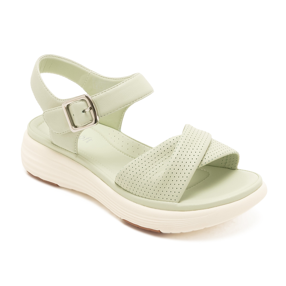 透氣扭結造型涼鞋IANTO - 綠色, 6 季別|PO.ES-26SS|👠👜雙週新品 | 週四上新|🟡29 JAN.|Easy Spirit|SANDALS 涼鞋|品牌|easy spirit|款式 STYLE|涼鞋 Sandals|跟高 Heel Height|低跟 3-4 cm