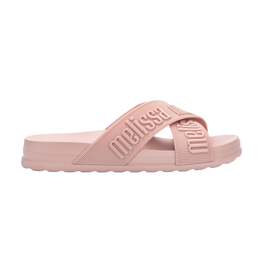 交叉寬帶LOGO平底拖鞋 - 粉色, 5 Melissa|SLIPPERS 拖鞋|季別|L-25SS|👠👜雙週新品 | 週四上新|優惠活動 Promotion|品牌|Melissa|款式 STYLE|拖鞋 Slippers|跟高 Heel Height|低跟 3-4 cm