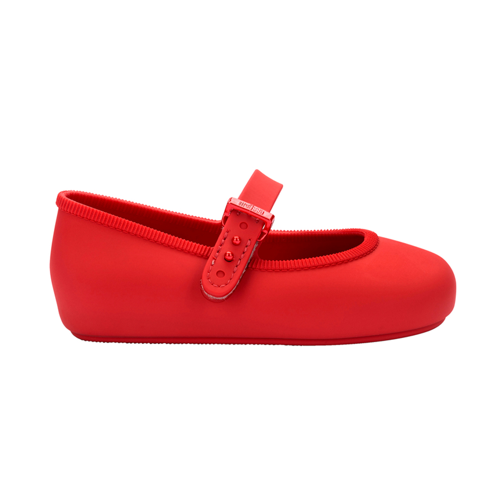 圓頭素面瑪莉珍鞋(幼童) - 紅色, 10 Melissa|童鞋|季別|L-25FW|👠👜雙週新品 | 週四上新|🟠23 OCT.|優惠活動 Promotion|🎃萬聖節💀指定鞋款現折310|品牌|Melissa|款式 STYLE|瑪莉珍 Mary Jane|跟高 Heel Height|平底 0-2 cm