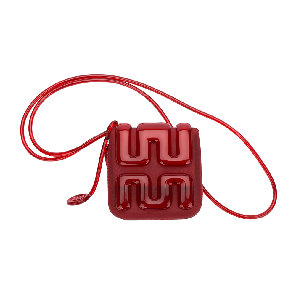 果凍LOGO方形斜背小廢包 - 紅色 🔴13 AUG.|👠👜雙週新品 | 週四上新|品牌|Melissa|款式 STYLE|包款 Bag