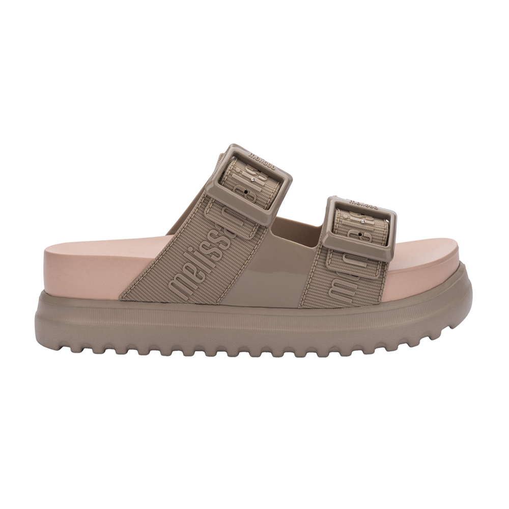 LOGO雙扣帶厚底拖鞋 - 棕色, 5 🟡29 JAN.|🌟功能性|厚底鞋|防水|Melissa|SLIPPERS 拖鞋|季別|L-26SS|👠👜雙週新品 | 週四上新|優惠活動 Promotion|🤍質感延續🩵滿2000現折214|品牌|Melissa|款式 STYLE|厚底鞋 platform|拖鞋 Slippers|跟高 Heel Height|中跟 5-7 cm