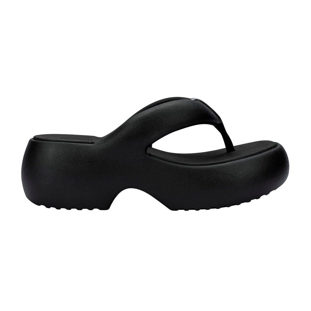 夾腳雲朵厚底拖鞋 - 黑色, 5 🌟功能性|厚底鞋|防水|Melissa|SLIPPERS 拖鞋|季別|L-25SS|品牌|Melissa|款式 STYLE|拖鞋 Slippers|跟高 Heel Height|中跟 5-7 cm