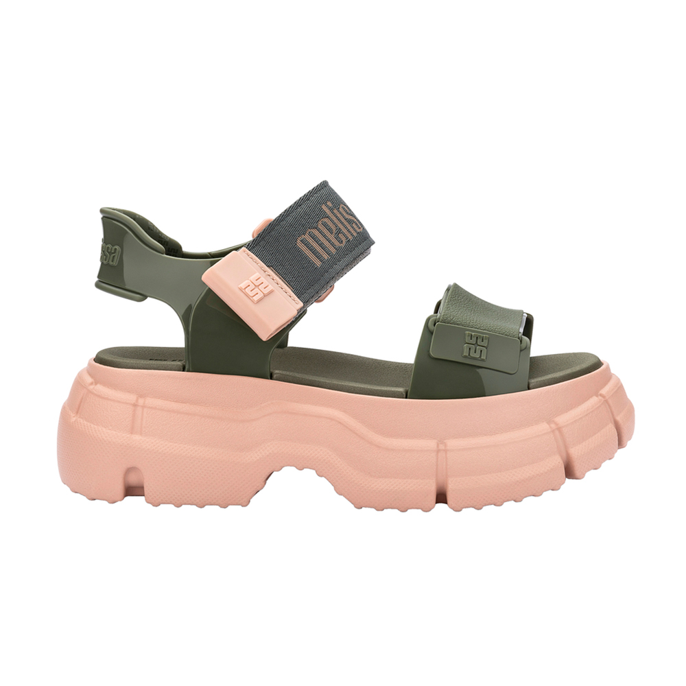 厚底寬帶一字涼鞋 - 墨綠色, 5 🌟功能性|厚底鞋|防水|Melissa|SANDALS 涼鞋|季別|L-26SS|👠👜雙週新品 | 週四上新|🟢26 FEB.|品牌|Melissa|款式 STYLE|涼鞋 Sandals|跟高 Heel Height|中跟 5-7 cm