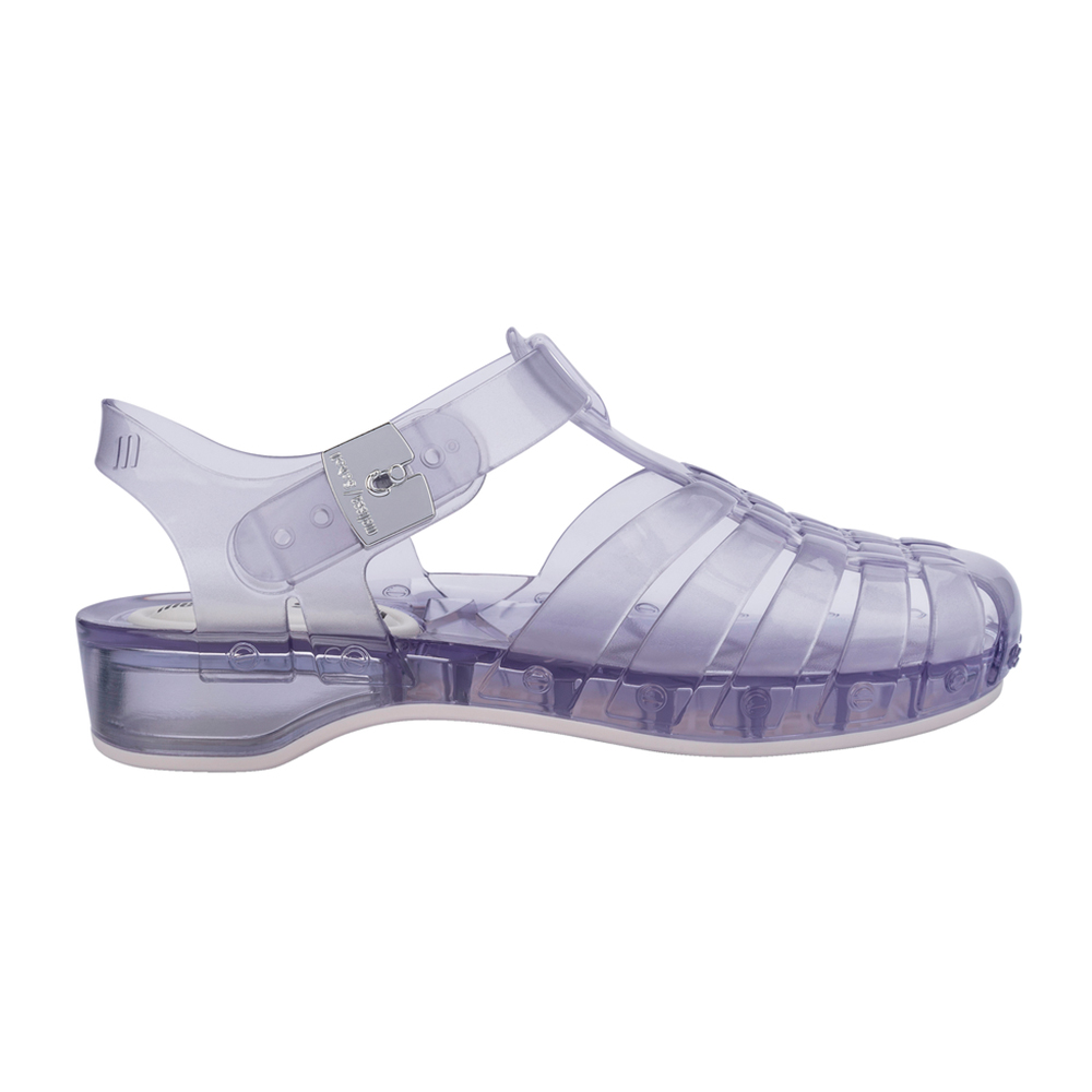 金屬扣鉚釘造型羅馬涼鞋 - 透明, 5 🟢12 FEB.|🦄聯名系列|🌟功能性|防水|Melissa|SANDALS 涼鞋|季別|L-26SS|👠👜雙週新品 | 週四上新|品牌|Melissa|款式 STYLE|涼鞋 Sandals|跟高 Heel Height|平底 0-2 cm