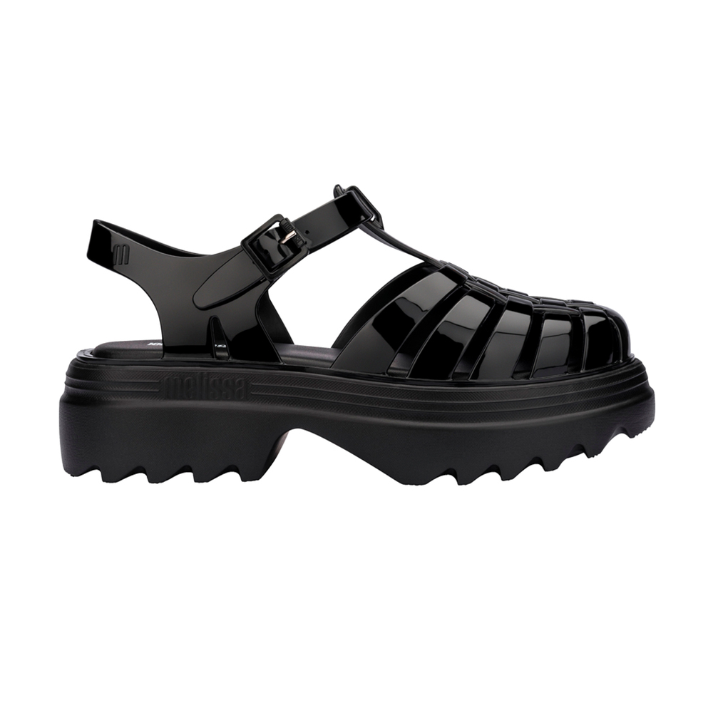 前包羅馬T字厚底涼鞋 - 鏡黑色, 5 🟡29 JAN.|🌟功能性|厚底鞋|防水|Melissa|SANDALS 涼鞋|季別|L-26SS|👠👜雙週新品 | 週四上新|優惠活動 Promotion|🤍質感延續🩵滿2000現折214|品牌|Melissa|款式 STYLE|厚底鞋 platform|涼鞋 Sandals|跟高 Heel Height|中跟 5-7 cm