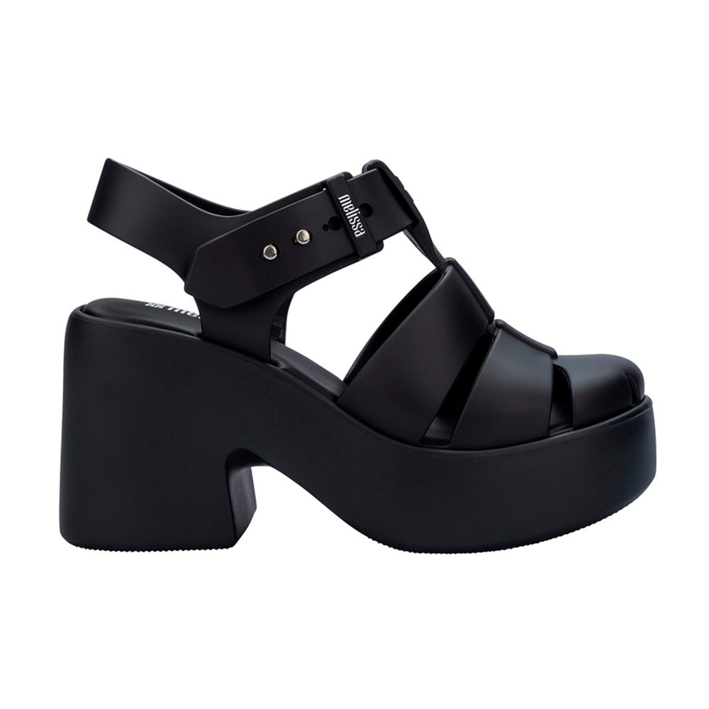 粗跟厚底羅馬T字涼鞋 - 黑色, 5 🌟功能性|厚底鞋|防水|Melissa|SANDALS 涼鞋|季別|L-26SS|👠👜雙週新品 | 週四上新|🟡29 JAN.|優惠活動 Promotion|🤍質感延續🩵滿2000現折214|品牌|Melissa|款式 STYLE|厚底鞋 platform|涼鞋 Sandals|跟高 Heel Height|高跟 8-10 cm