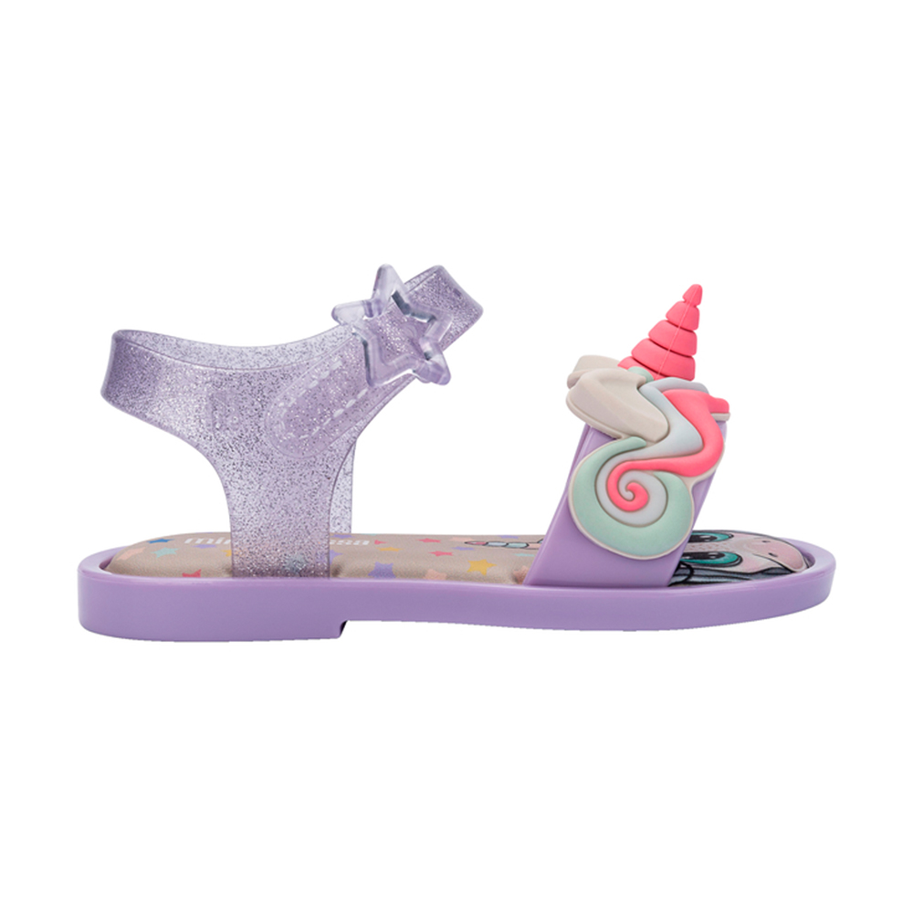 立體獨角獸造型涼鞋(幼童) - 紫色, 10 🦄聯名系列|🌟功能性|防水|Melissa|SANDALS 涼鞋|童鞋|季別|L-26SS|👠👜雙週新品 | 週四上新|優惠活動 Promotion|🤍質感延續🩵滿2000現折214|品牌|Melissa|款式 STYLE|涼鞋 Sandals|跟高 Heel Height|平底 0-2 cm