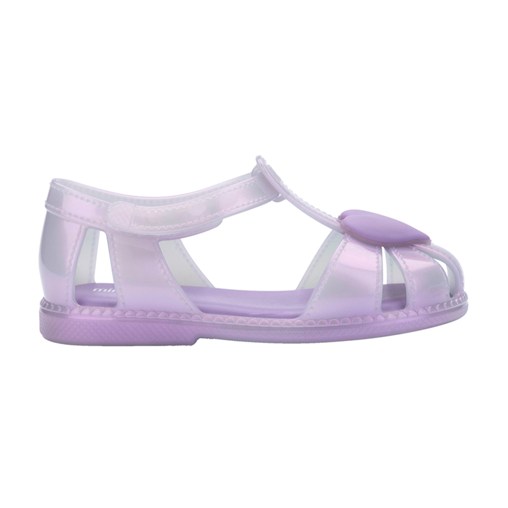 愛心前包羅馬涼鞋(幼童) - 紫色, 10 🟡29 JAN.|🌟功能性|防水|Melissa|SANDALS 涼鞋|童鞋|季別|L-26SS|👠👜雙週新品 | 週四上新|優惠活動 Promotion|🤍質感延續🩵滿2000現折214|品牌|Melissa|款式 STYLE|涼鞋 Sandals|跟高 Heel Height|平底 0-2 cm