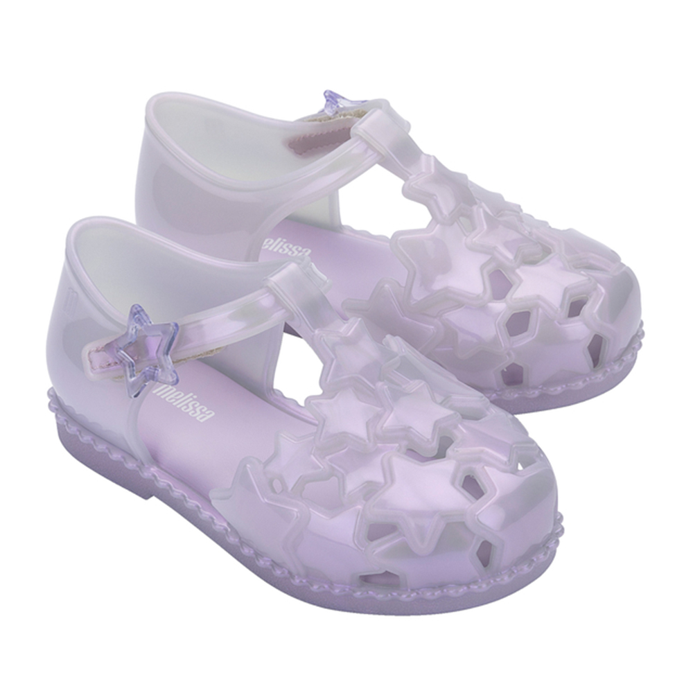 星星前包T字羅馬涼鞋(幼童) - 紫色, 10 🟡02 JUL.|👠👜雙週新品 | 週四上新|品牌|Melissa|款式 STYLE|童鞋|跟高 Heel Height|平底 0-2 cm
