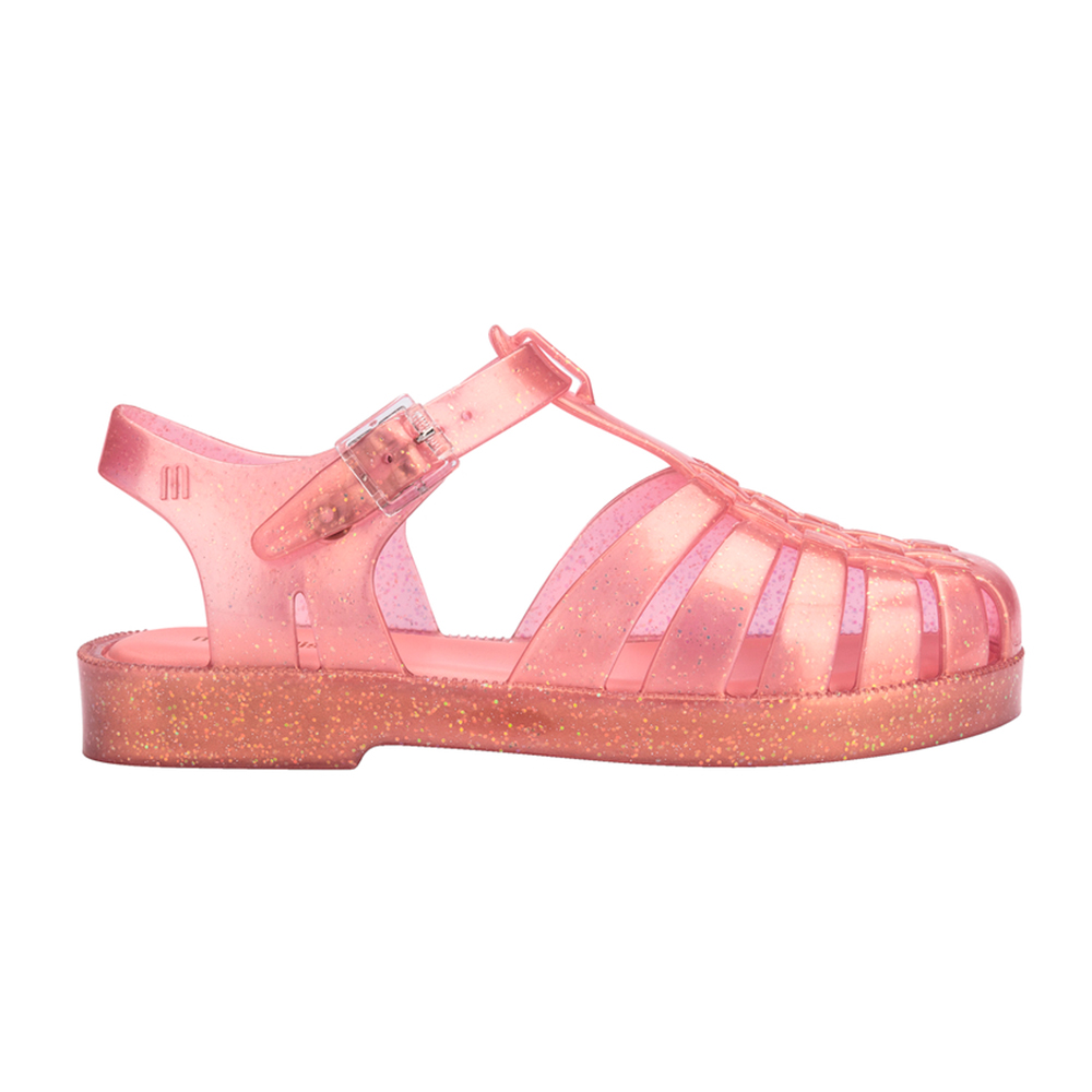 果凍亮片羅馬涼鞋(大童) - 桃色, 12 🌟功能性|防水|Melissa|SANDALS 涼鞋|童鞋|季別|L-26SS|👠👜雙週新品 | 週四上新|優惠活動 Promotion|🤍質感延續🩵滿2000現折214|品牌|Melissa|款式 STYLE|涼鞋 Sandals|跟高 Heel Height|平底 0-2 cm