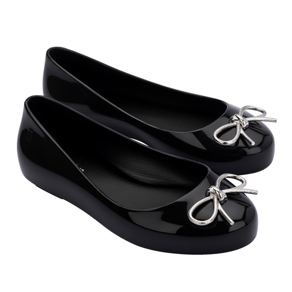金屬線條蝴蝶結平底娃娃鞋(大童) - 黑色, 11 👠👜雙週新品 | 週四上新|品牌|Melissa|款式 STYLE|童鞋|跟高 Heel Height|平底 0-2 cm 金屬線條蝴蝶結平底娃娃鞋(大童) - 黑色, 11 👠👜雙週新品 | 週四上新|品牌|Melissa|款式 STYLE|童鞋|跟高 Heel Height|平底 0-2 cm