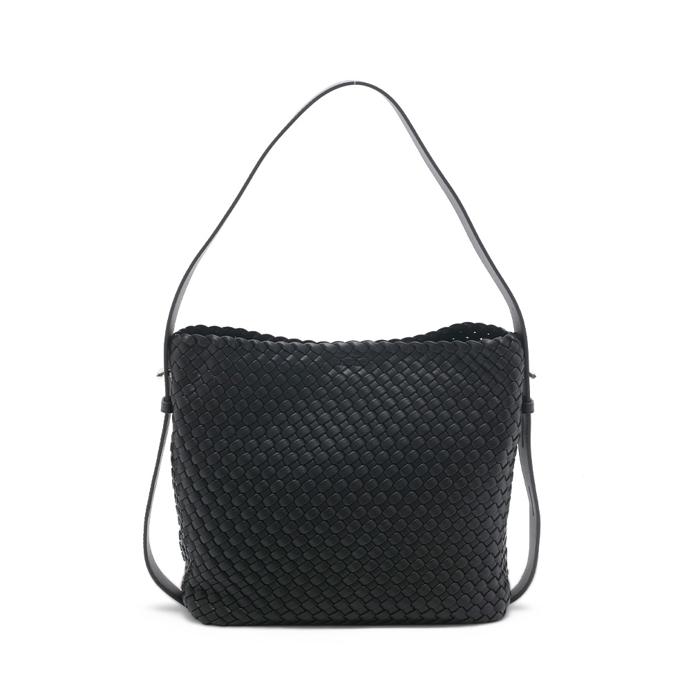 立體編織可調節水桶包 - 黑色 ⚪️6 NOV.|季別|PO.ES-25FW|👠👜雙週新品 | 週四上新|HANDBAGS|品牌|Pineapple Outfitter
