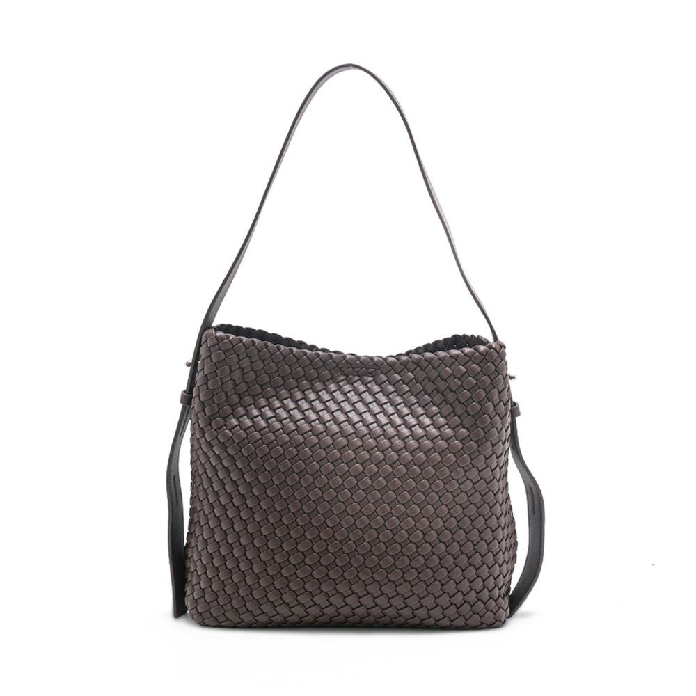 立體編織可調節水桶包 - 棕色 ⚪️6 NOV.|季別|PO.ES-25FW|👠👜雙週新品 | 週四上新|HANDBAGS|品牌|Pineapple Outfitter