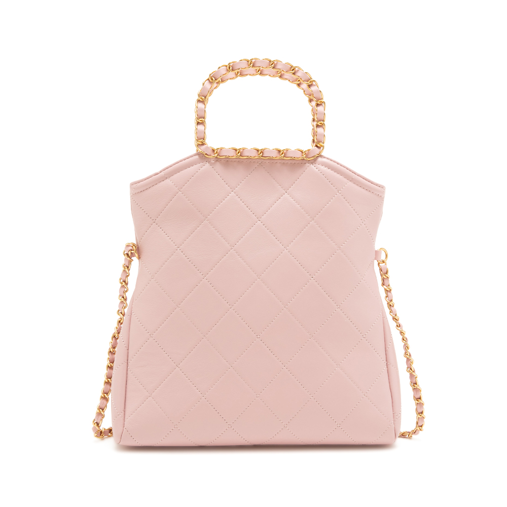 菱格壓紋金屬感斜肩包 - 粉色 季別|PO.ES-26SS|👠👜雙週新品 | 週四上新|🟡15 JAN.|HANDBAGS|優惠活動 Promotion|🤍質感延續🩵滿2000現折214|品牌|Pineapple Outfitter