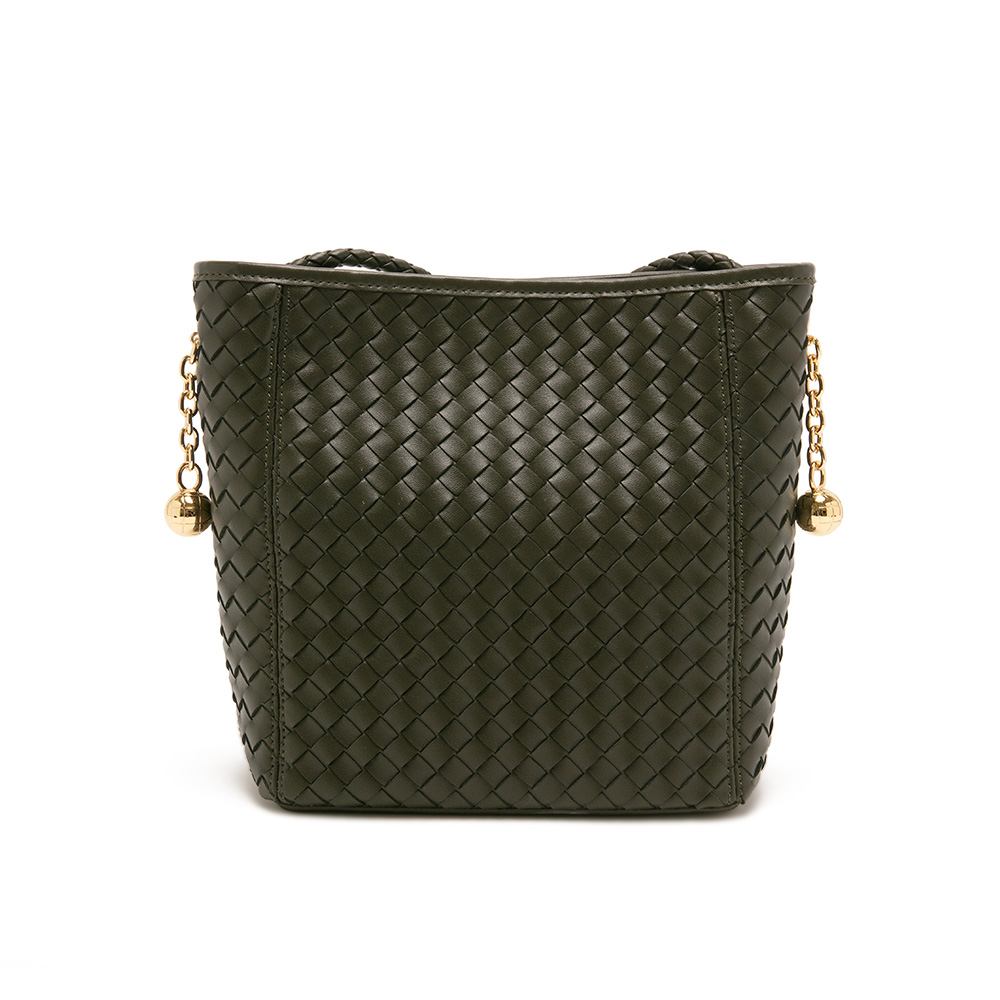 小金球菱格側肩包 - 墨綠色 🟡1 JAN.|季別|PO.ES-25FW|👠👜雙週新品 | 週四上新|HANDBAGS|品牌|Pineapple Outfitter