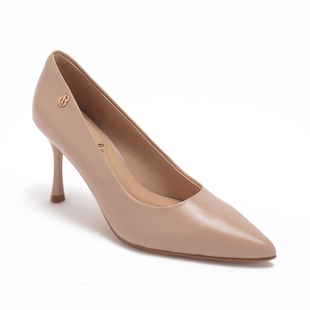 精緻扣飾真皮高跟鞋PRANEE - 粉色, 4 季別|PO.ES-25FW|👠👜雙週新品 | 週四上新|🔴25 SEP.|pineapple outfitter|HEELS 跟鞋|品牌|Pineapple Outfitter|款式 STYLE|跟鞋 Heels|跟高 Heel Height|中跟 5-7 cm