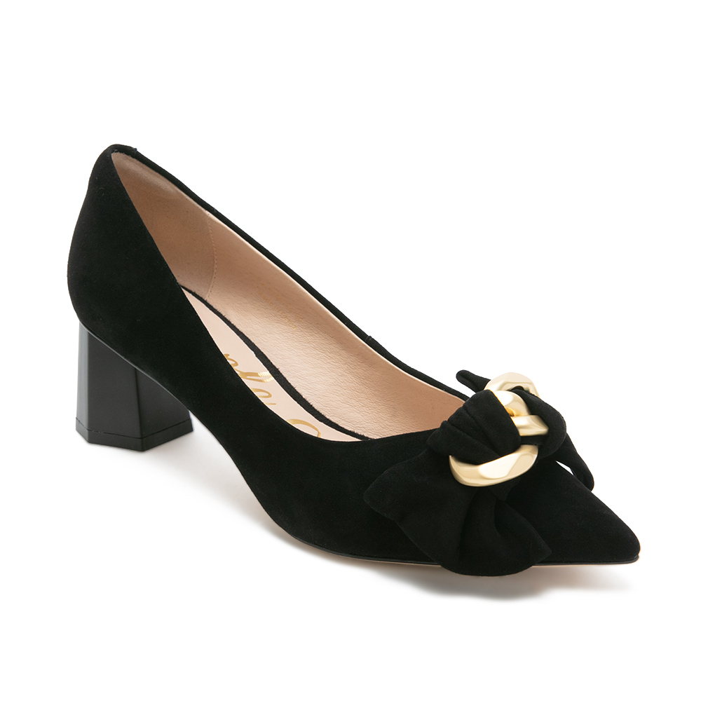 翻轉奢華古典真皮低跟鞋PRESS - 絨黑, 5 🟤4 DEC.|季別|PO.ES-25FW|👠👜雙週新品 | 週四上新|pineapple outfitter|HEELS 跟鞋|優惠活動 Promotion|品牌|Pineapple Outfitter|款式 STYLE|跟鞋 Heels|跟高 Heel Height|中跟 5-7 cm