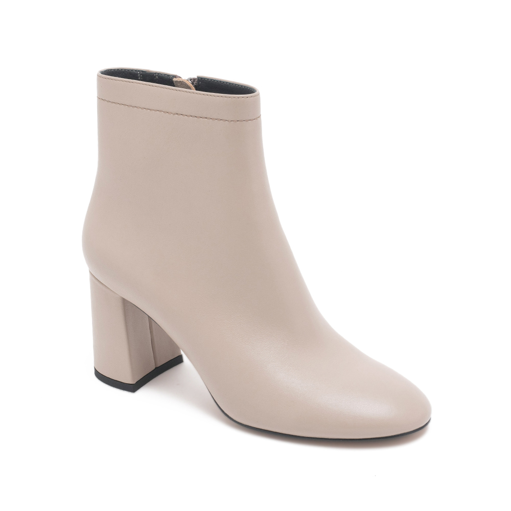基本不退流行真皮粗跟短靴BAKIR - 灰色, 4 🟠09 OCT.|季別|PO.ES-25FW|👠👜雙週新品 | 週四上新|pineapple outfitter|BOOTIES 踝靴/短筒靴|品牌|Pineapple Outfitter|款式 STYLE|靴款 Boots|跟高 Heel Height|中跟 5-7 cm