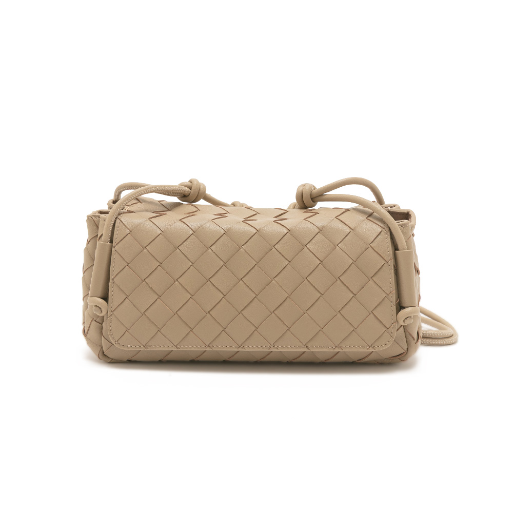 法式經典手工編織真皮兩用小方包 - 米色 🟡23 JUL.|👠👜雙週新品 | 週四上新|品牌|Pineapple Outfitter|款式 STYLE|包款 Bag