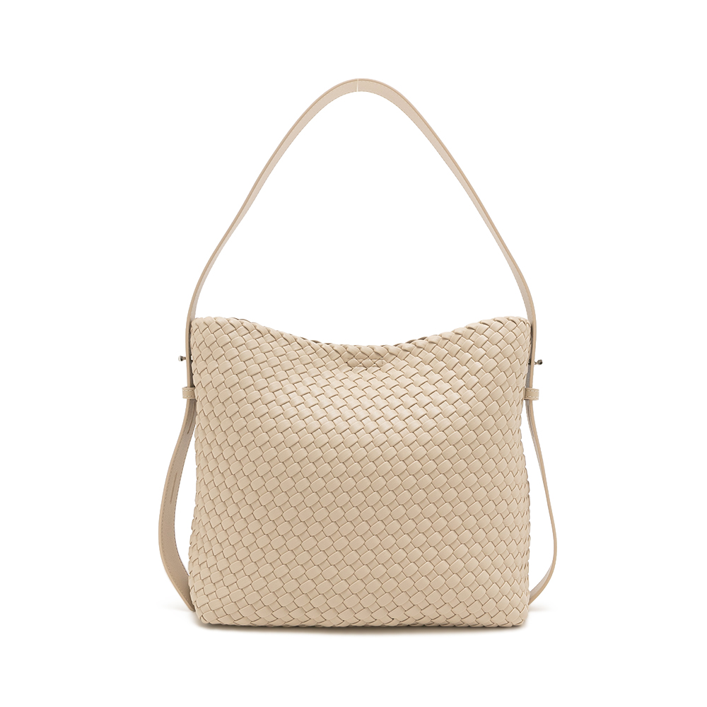 立體編織可調節水桶包YAMKA - 白色 🟢12 FEB.|季別|PO.ES-26SS|👠👜雙週新品 | 週四上新|HANDBAGS|品牌|Pineapple Outfitter