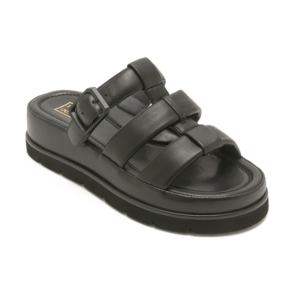 舒適羊皮羅馬厚底拖鞋REYNALDO - 黑色, 5 🟢12 FEB.|🌟功能性|厚底鞋|季別|PO.ES-26SS|👠👜雙週新品 | 週四上新|pineapple outfitter|FLAT SLIPPERS 平底拖鞋|品牌|Pineapple Outfitter|款式 STYLE|厚底鞋 platform|拖鞋 Slippers|跟高 Heel Height|低跟 3-4 cm