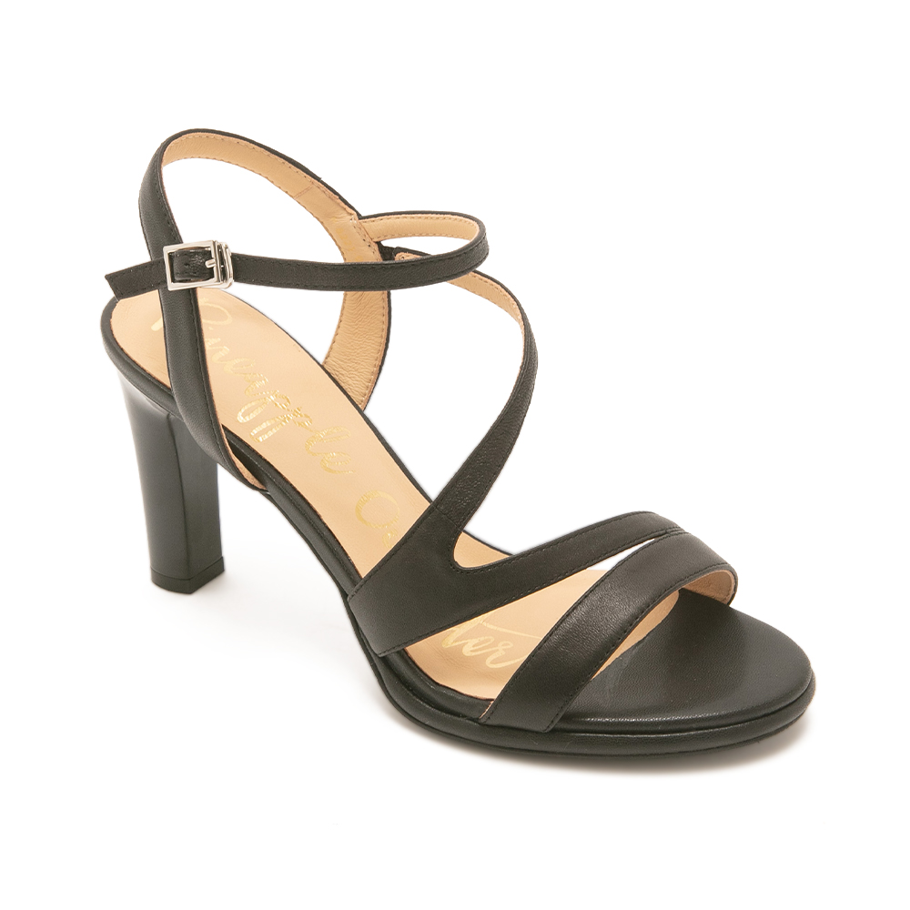 微醺晨光真皮交叉高跟涼鞋IKUKO - 黑色, 5 👠👜雙週新品 | 週四上新|🔴21 MAY.|優惠活動 Promotion|❣️520❣️ 全館滿件現折222|品牌|Pineapple Outfitter|款式 STYLE|跟鞋 Heels|涼鞋 Sandals|跟高 Heel Height|高跟 8-10 cm