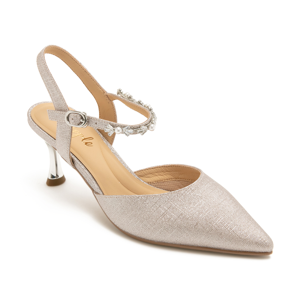 珍珠閃爍尖頭高跟涼鞋IJLAL - 粉色, 5 季別|PO.ES-26SS|👠👜雙週新品 | 週四上新|🟡15 JAN.|pineapple outfitter|HEELS 跟鞋|品牌|Pineapple Outfitter|款式 STYLE|跟鞋 Heels|跟高 Heel Height|中跟 5-7 cm